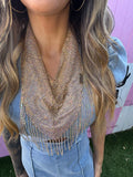 Luxe Gold Rhinestone Bandana